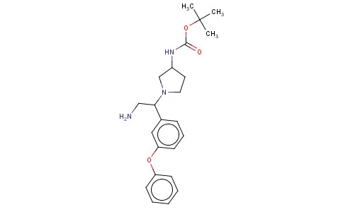 3-N-BOC-AMINO-1-[2-AMINO-1-(3-PHENOXY-PHENYL)-ETHYL]-PYRROLIDINE